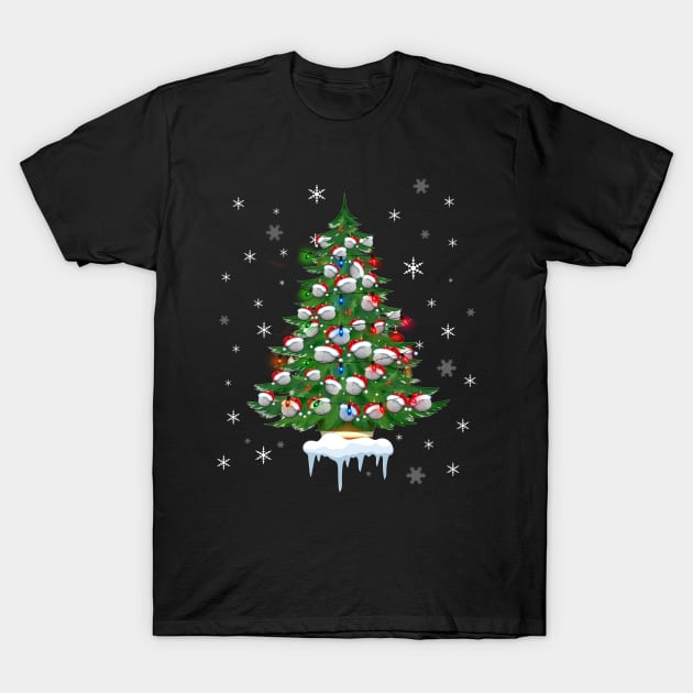 Golf Ball Christmas Tree TShirt Golfers Golfing Player Gift T-Shirt by schaefersialice